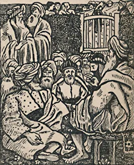 Elders Prints: The Meeting of the Elders, 1919. Artist: Lucien Pissarro
