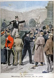Podium Prints: Meeting in favour of peace, London, 1899
