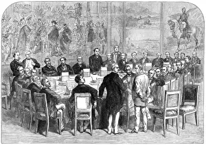 Murals Prints: Meeting of the French Commission of Thirty at Versailles, 1874. Creator: Unknown
