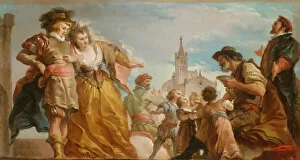 Begging Collection: The Meeting of Gautier, Count of Antwerp, and his Daughter, Violante, c. 1787