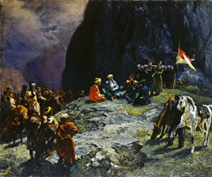 Discussion Prints: The Meeting of General Kluke von Klugenau and Imam Shamil in 1837