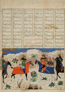 1470s Prints: Meeting of Two Generals, Folio from a Shahnama (Book of Kings)