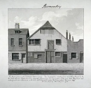Meeting-house of St Mary Magdalen in the Court Yard, Bermondsey Square, London, c1828