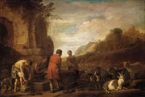 Moeyaert Claes Cornelisz Prints: The Meeting of Jacob and Rachel, c.1638. Creator: Claes Cornelisz. Moeyaert