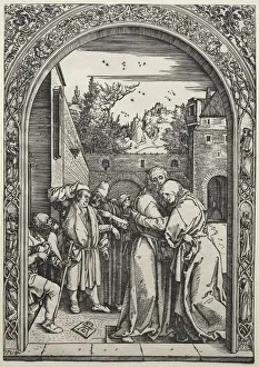 Early 16th Century Prints: The Meeting of Joachim and Anna at the Golden Gate