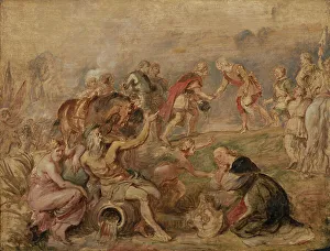 Meeting of King Ferdinand of Hungary and the Cardinal-Infante Ferdinand of Spain at Nordlingen, 1635 Creator: Peter Paul Rubens