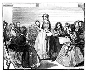 Images Dated 9th June 2007: Meeting of the Ladies Committee at Stafford House, mid-late 19th century, (1888).Artist: M G Gow