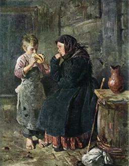 Hungry Collection: The Meeting of Mother and Son, 1883, (1965). Creator: Vladimir Makovsky