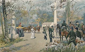 Pius Vii Prints: The Meeting of Napoleon and Pius VII at Fontainebleau, 1813, (1896)