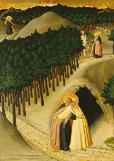 Ansano Di Pietro Di Mencio Gallery: The Meeting of Saint Anthony and Saint Paul, c. 1430 / 1435