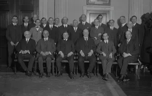Meeting War Labor Board, between c1915 and c1920. Creator: Bain News Service