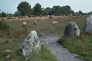 34th Century Bc Collection: Megalithic alignments at Carnac, 34th century BC