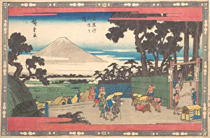 Hiroshige Prints: Meguro Gionin Zaka. Creator: Ando Hiroshige