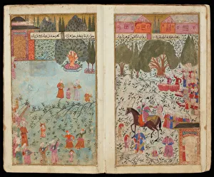 Topkapi Palace Prints: Mehmed III Received in Istanbul (From Manuscript Mehmed IIIs Campaign in Hungary)