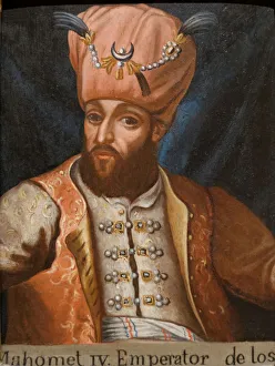Sultan Prints: Mehmed IV (1642-1693), Sultan of the Ottoman Empire, 17th century. Artist: Anonymous