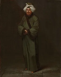 Fine Art Prints: Mehmet, the vizir kâhyasi, c.1727-c.1730. Creator: Jean Baptiste Vanmour