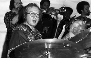 Percussion Prints: Mel Lewis, Ronnie Scotts, Soho, London, 1973. Artist: Brian O Connor