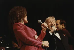 Lady Dankworth Prints: Mel Torme, Cleo Laine, Barbican, London, 1991. Creator: Brian Foskett