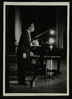 Mel Torme (vocals) in concert at the Bristol Hippodrome, 1950s. Artist: Denis Williams