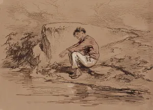 Chevallier Sulpice Guillaume Prints: Melancholia, 1852-1866. Creator: Paul Gavarni
