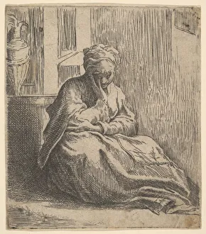 Mazzola Francesco Prints: Melancholy, 16th century. Creator: Unknown