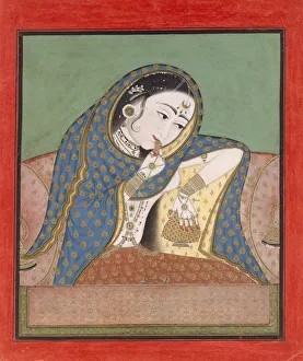 Bracelets Prints: Melancholy Courtesan, ca. 1750. Creator: Unknown