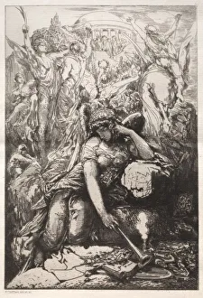 Melancholy. Creator: Nicolas-Francois Chifflart (French, 1825-1901); Francois Lienard