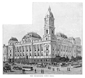 Images Dated 14th September 2006: Melbourne Town Hall, Victoria, Australia, 1886