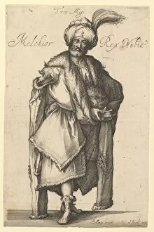 Bellange Jacques Gallery: Melchior, after Three Magi series by Jacques Bellange, ca. 1615. Creator: Matthaus Merian