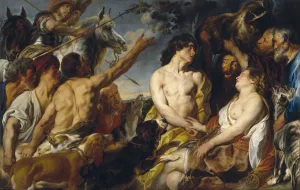 Jordaens Prints: Meleager and Atalanta. Artist: Jordaens, Jacob (1593-1678)