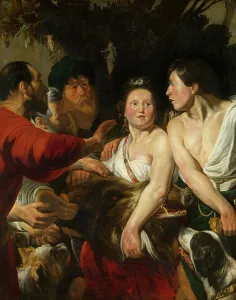 Jakob Jordaens Prints: Meleager and Atalante, 1617-1618. Creator: Jacob Jordaens I