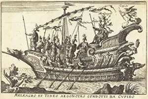 Galley Prints: Meleagro et Tideo Argonotes condotti da Cupido. Creator: Balthasar Moncornet