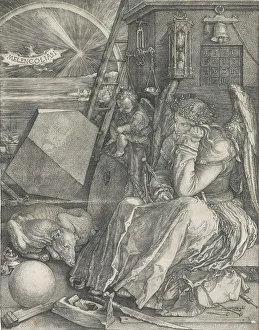 Melencolia I, 1514. Creator: Albrecht Durer