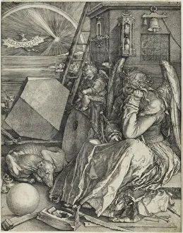 Durer Prints: Melencolia I, 1514. Creator: Dürer, Albrecht (1471-1528)