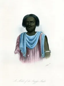 James Cowles Prints: A Melik of the Shegyia Arabs, c1840. Artist: J Bull