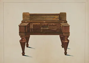 Conversion Collection: Melodeon Converted into Desk, c. 1937. Creator: Magnus S. Fossum