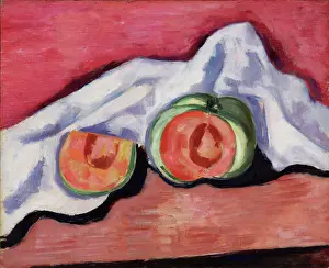 Edmund Hartley Prints: Melons, about 1927. Creator: Marsden Hartley