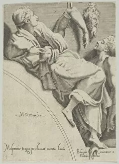 Recumbent Gallery: Melpomene, ca. 1540-45. ca. 1540-45. Creator: Anon