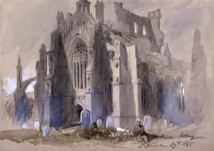 Melrose Prints: Melrose Abbey, 1845. Artist: Sir John Gilbert
