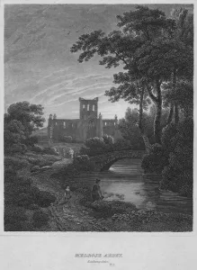 Melrose Prints: Melrose Abbey, Roxburghshire, 1814. Artist: John Greig
