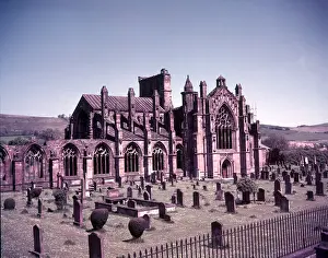 Cemetery Prints: Melrose Abbey, Scotland, c1955. Creator: Arthur Charles Kirby Ware