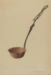 Melting Prints: Melting Ladle, 1939. Creator: Eugene Bartz