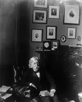 Melville Weston Fuller, Chief Justice, Supreme Court, three-quarter length portrait...c1899. Creator: Frances Benjamin Johnston
