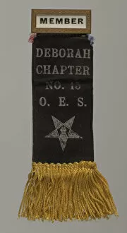 Badges Collection: Member badge for the Deborah Chapter of the Order of the Eastern Star, 20th century