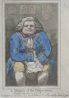 Corporation Of London Gallery: A Member of the Corporation preparing for a City feast, 1789