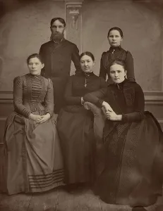 Members of the board of the Vladimir shelter, 1894. Creator: Akselrod