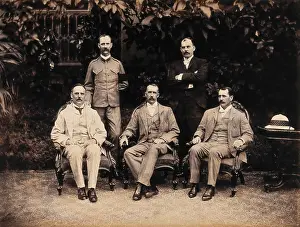 Mumbai Maharashtra India Prints: The five members of the Bombay Plague Committee