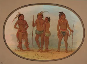 Witch Doctor Prints: Members of the Botocudo Tribe, 1854 / 1869. Creator: George Catlin