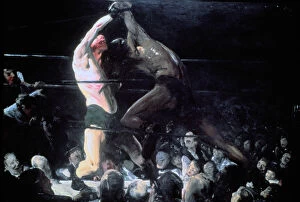 Boxing Gloves Gallery: Both Members of This Club, 1909. Artist: George Wesley Bellows