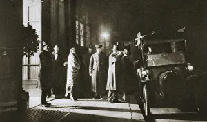 Member Prints: Members at the entrance of Murrays Club, Beak Street, Soho, London, c1913-c1929(?)